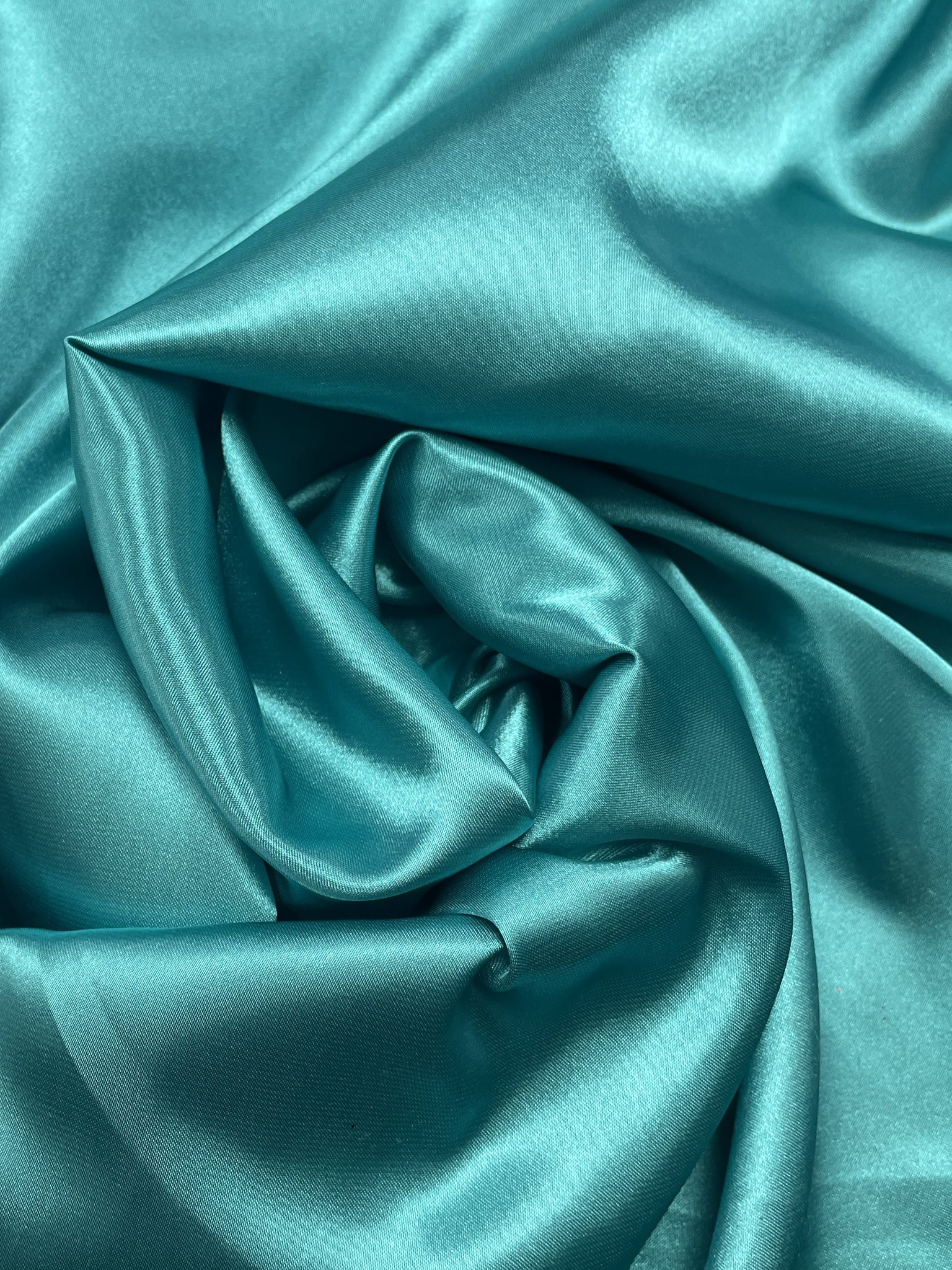 Polyester Lightweight Satin Vintage - Dark Aqua