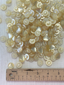 SALE Buttons Plastic Shank - Ivory Pearlescent