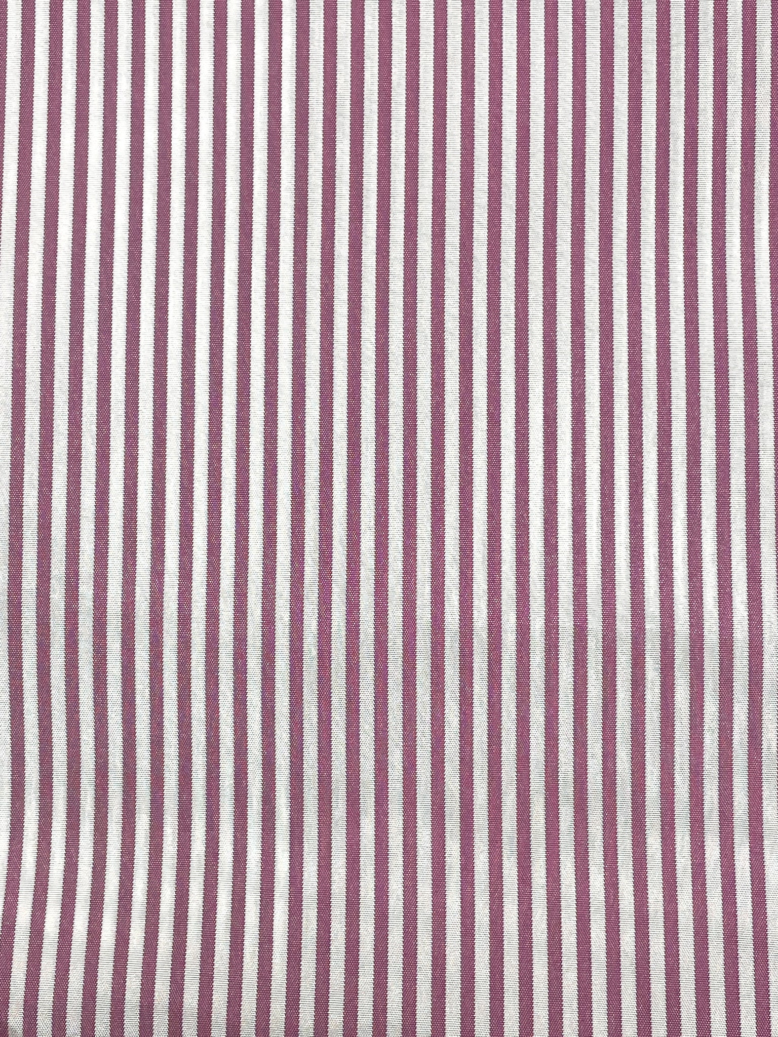 4 YD Nylon Yarn-Dyed Striped Taffeta - Pink and White