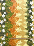 2004 Poly Cotton - Golden Yellow with Large Flowers and Leaves