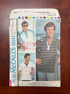 1976 McCall's 5041 Pattern - Men's Knit Shirt