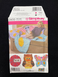 2008 Simplicity 2935 Pattern: Rag Quilts FACTORY FOLDED