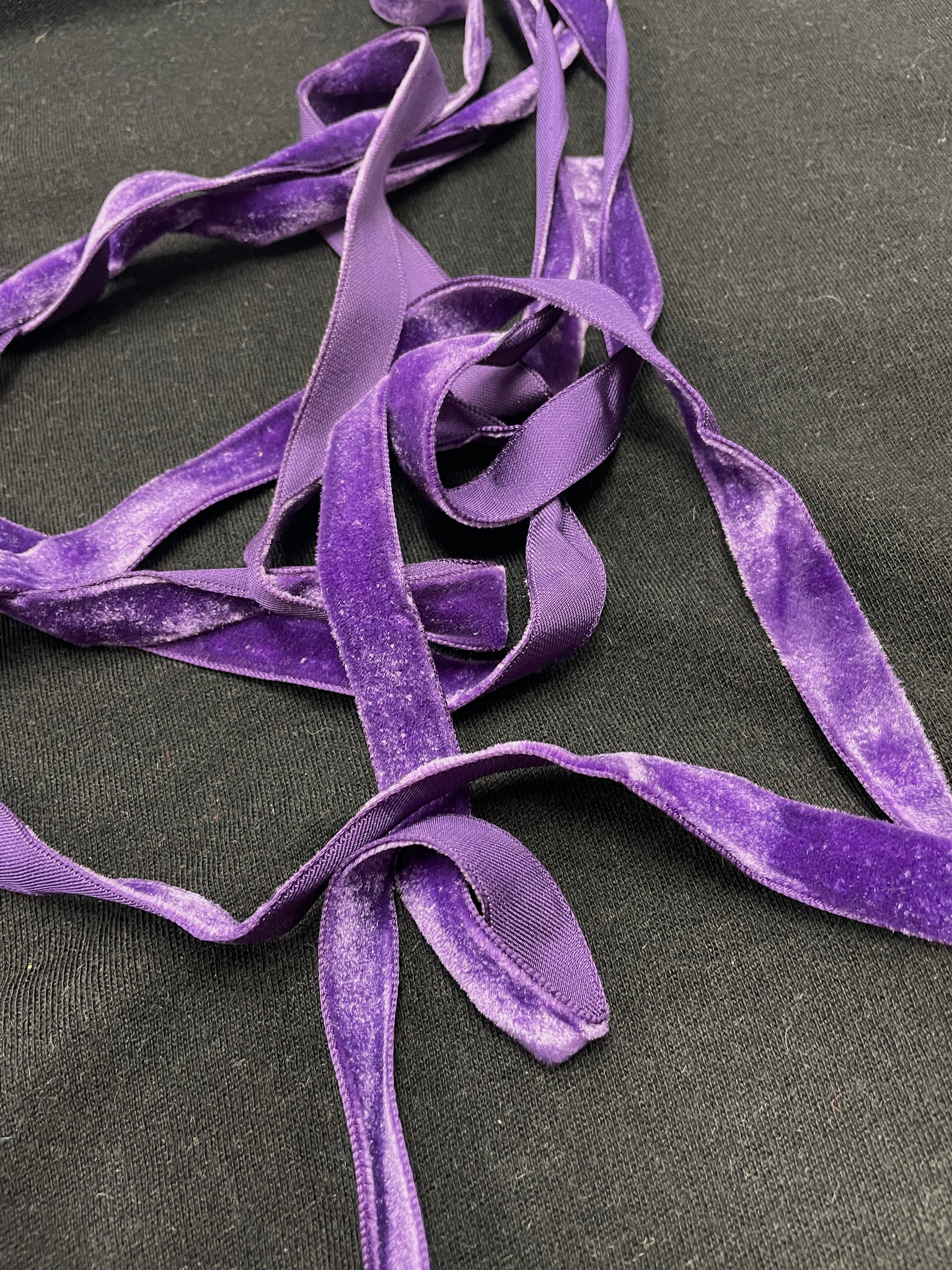 3+ YD Rayon Velvet Ribbon Vintage - Purple