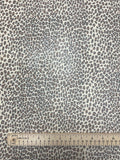 Polyester Chiffon Vintage - Tan and Black Leopard Print