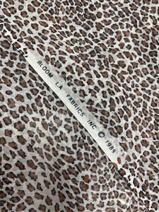 Polyester Chiffon Vintage - Tan and Black Leopard Print