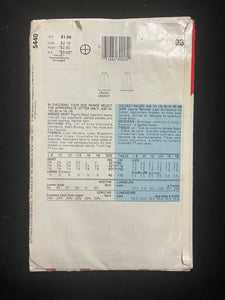 1985 See & Sew 5440 Sewing Pattern - Skirt FACTORY FOLDED