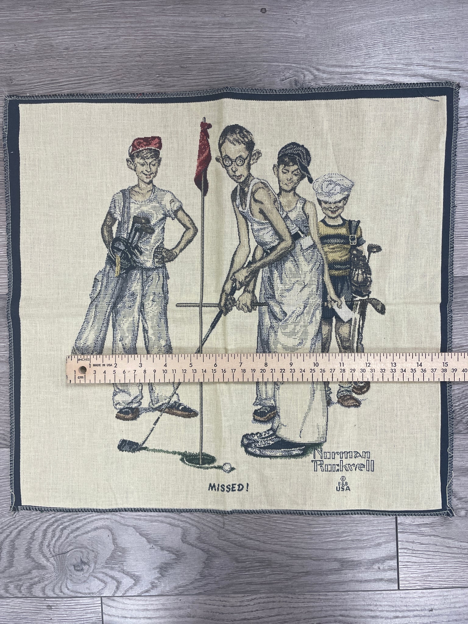 Tapestry Panel Vintage - Norman Rockwell