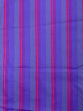 SALE 2 1/2 YD Polyester Yarn Dyed Stripes - Purples and Red