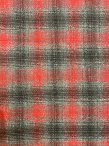 Cotton Double Sided Yarn-Dyed Flannel - Red, Black and Gray