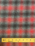 Cotton Double Sided Yarn-Dyed Flannel - Red, Black and Gray