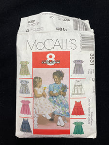 2002 McCall's 3531 Pattern - Child's Dresses