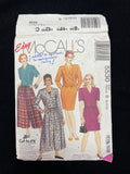 1991 McCall's 5530 Pattern - Women's Jacket, Split Skirt and Skirt