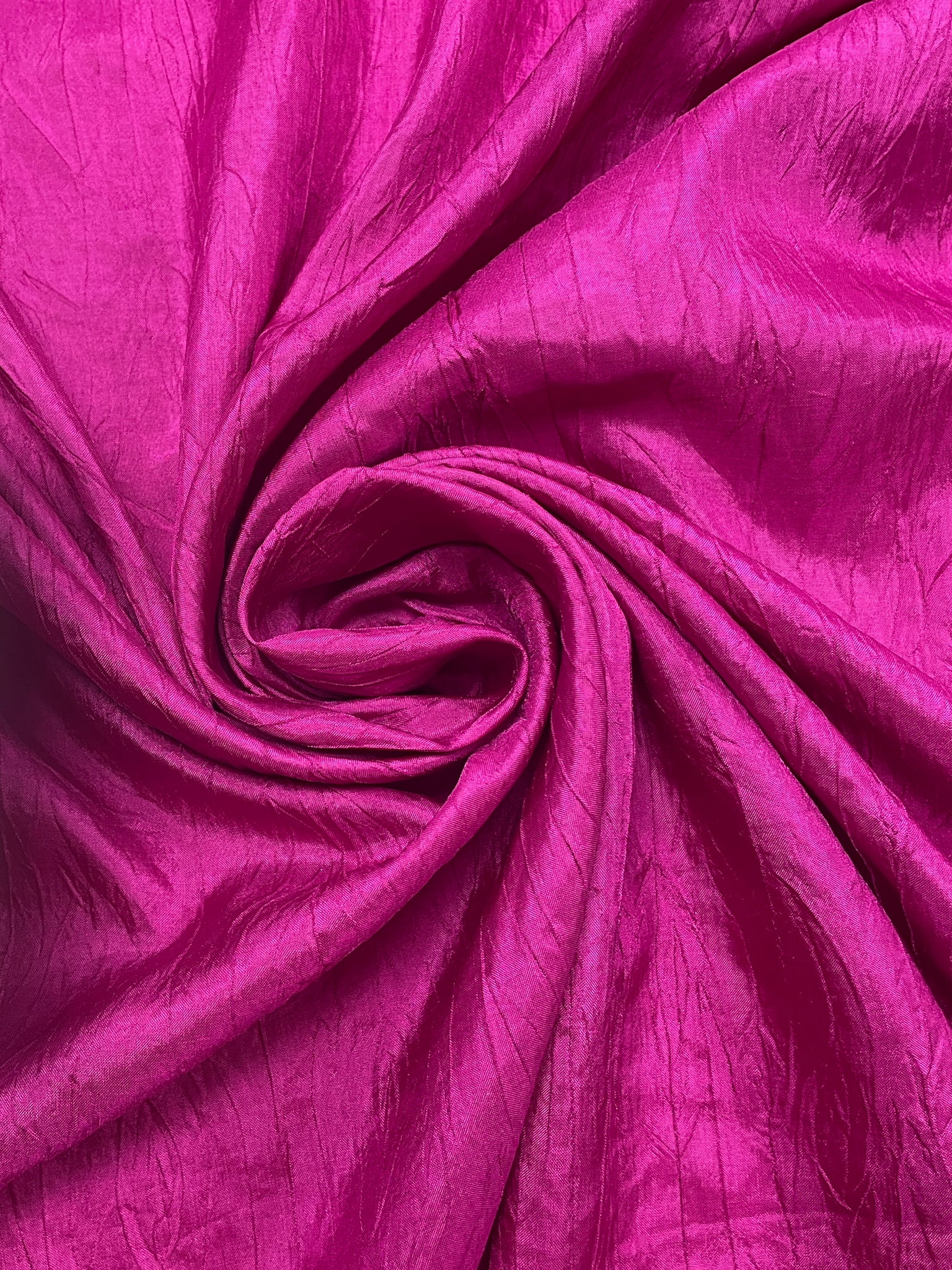 Polyester Crinkle Vintage - Fuchsia