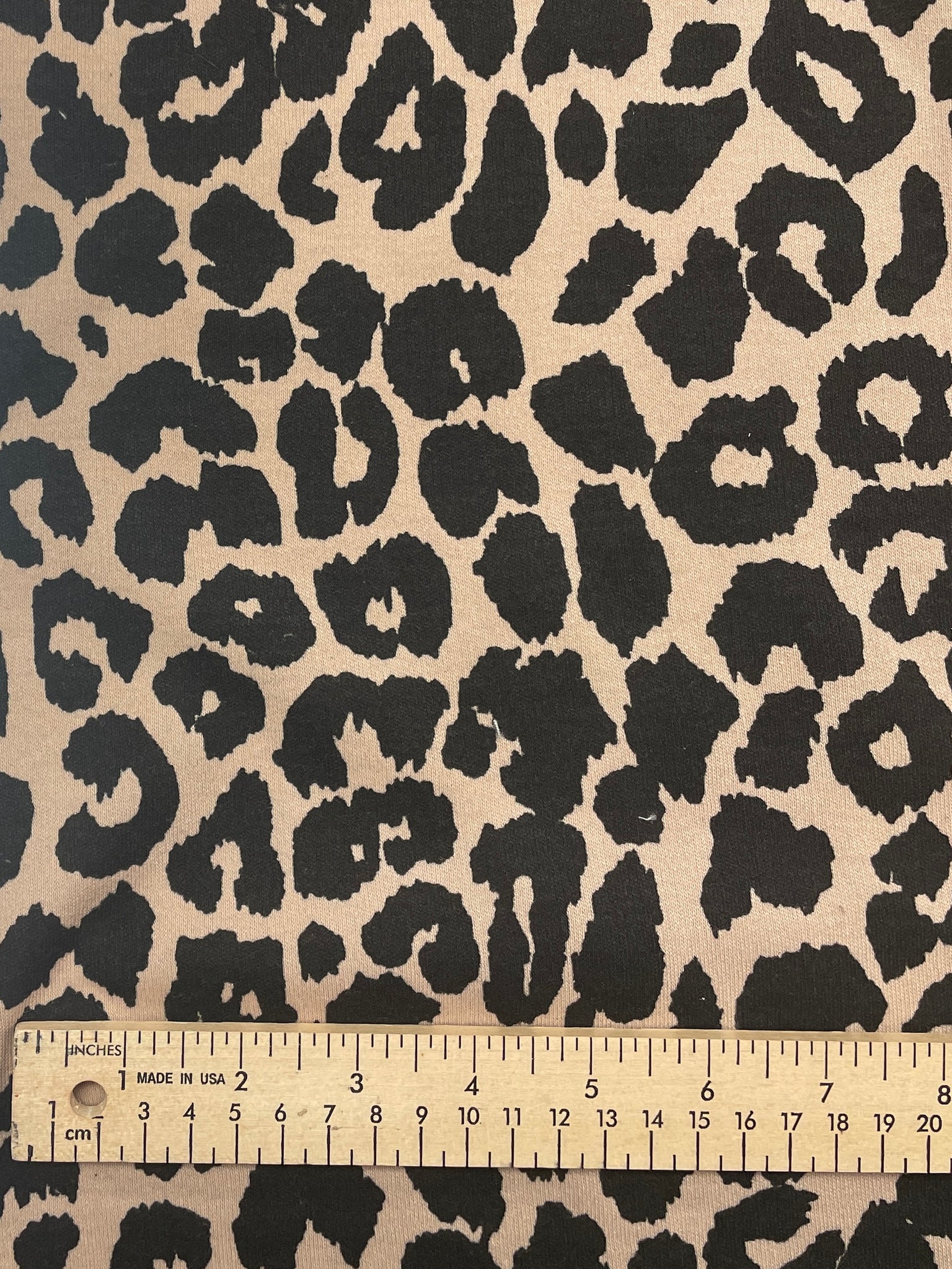 Cotton/Poly Knit  Vintage - Leopard Print