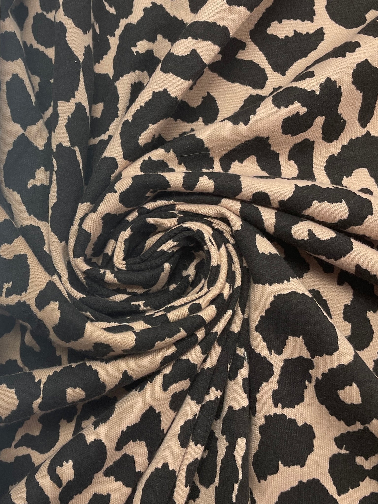 Cotton/Poly Knit  Vintage - Leopard Print