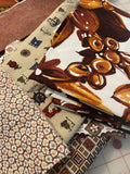 Quilting Cotton Mystery Scrap Remnant Bundle - Browns and Tans 1 POUND