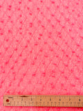 SALE 2 5/8 YD Synthetic Loose Knit with Dimensional Dots - Fluorescent Pink