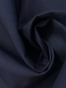 SALE 1 YD Cotton Blend Remnant - Navy Blue