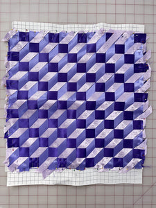 SALE Woven Ribbon Panel U.F.O. and Remaining Ribbon - Purples