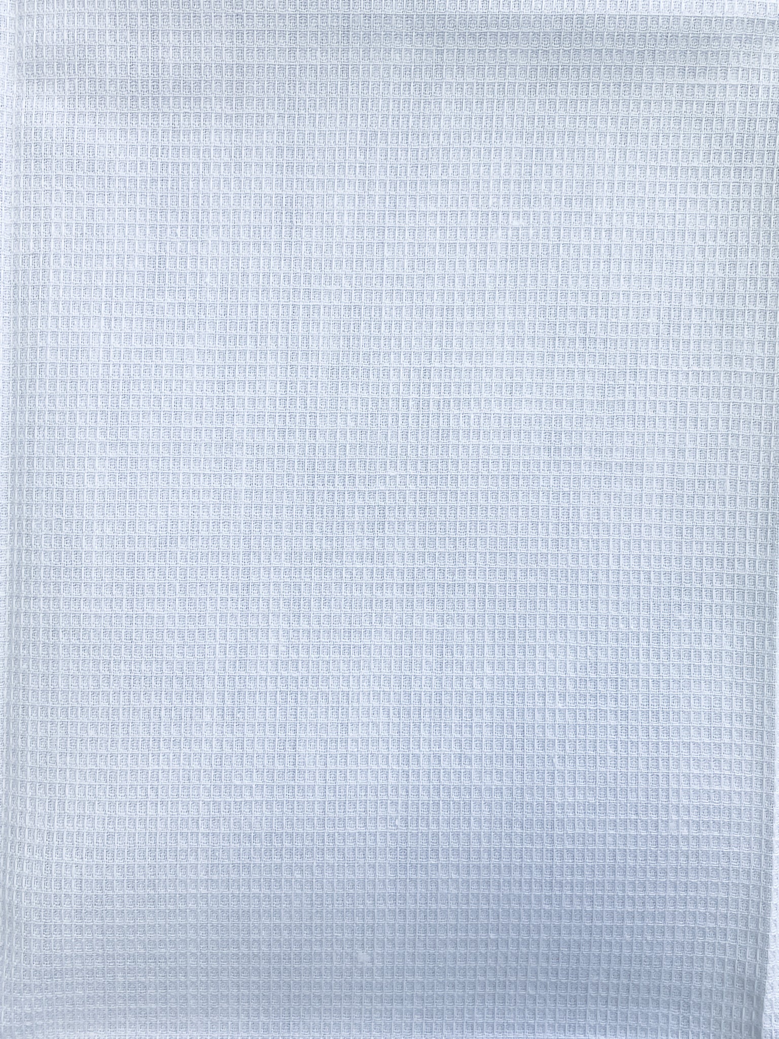 3/4 YD Cotton/Poly Blend Waffle Weave Vintage - White