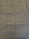 SALE 1 YD Polyester Microfiber - Black with Black Polka Dots
