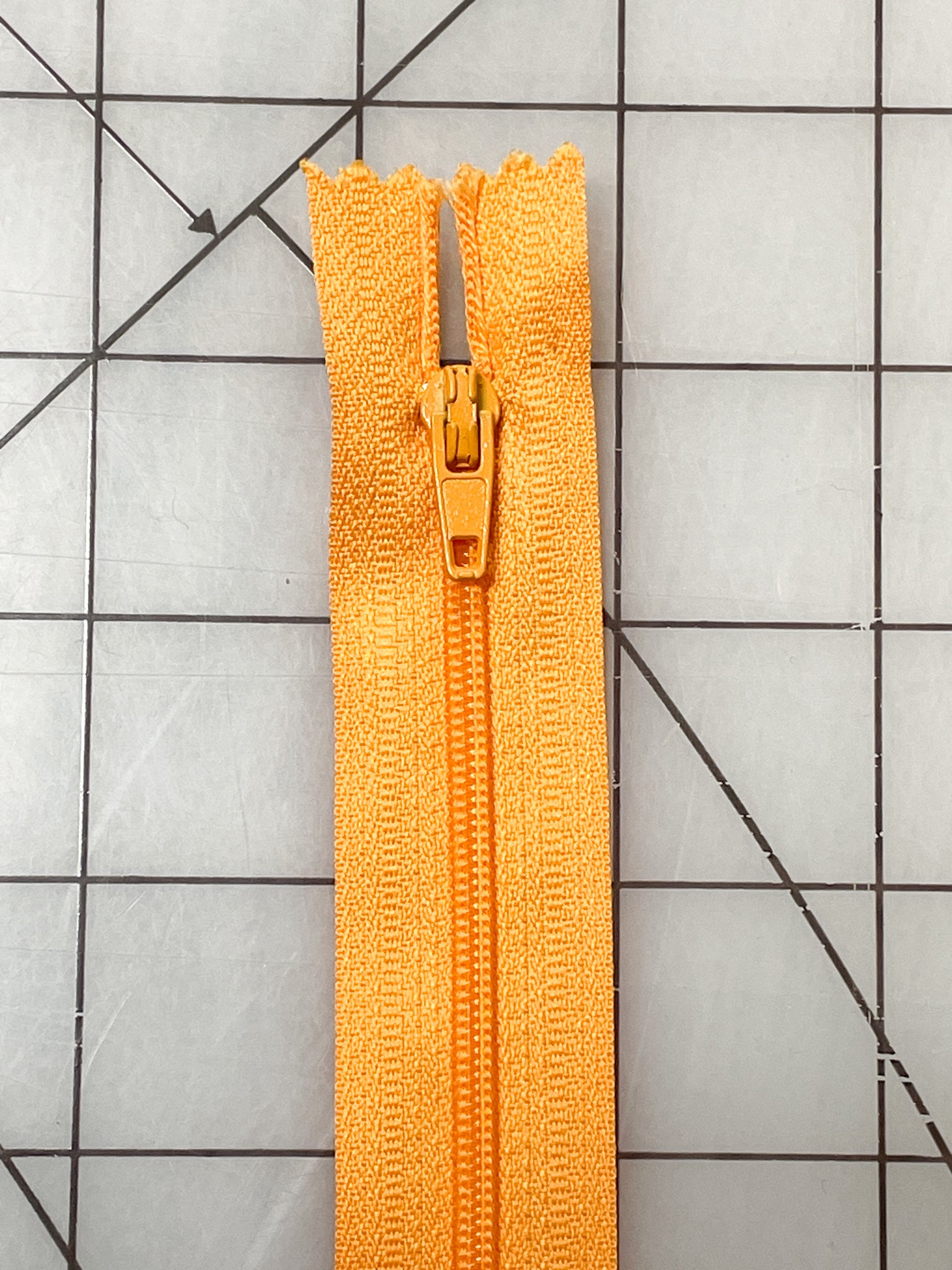 SALE Zipper Coil 8" - Marigold Orange