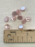 SALE Plastic Shank Buttons Set of 12 - Pearlescent Pink