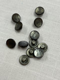 SALE Buttons Set of 12 - Pearlized Army Green