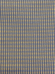 SALE 2 3/8 YD Vintage Cotton Blend Home Dec. Yarn Dyed Plaid - Blue and Yellow