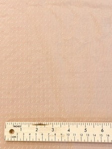 SALE 4 7/8 YD Polyester Jacquard - Beige