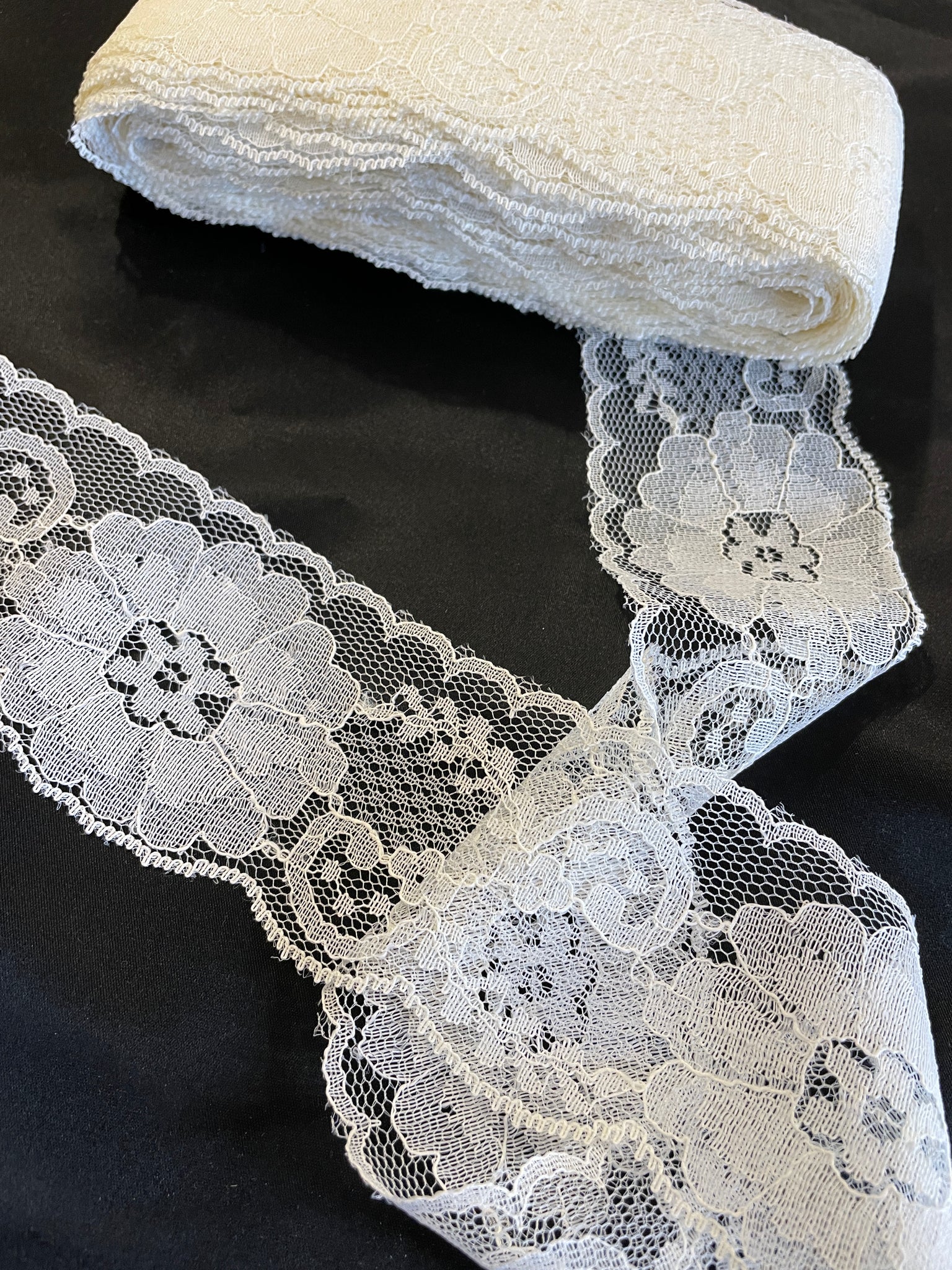 Vintage Open Scallop Lace Trim - Black Iris (Sold by the Yard) - Trims By  The Yard