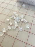 SALE Clear Rubber Cord Lock Beads