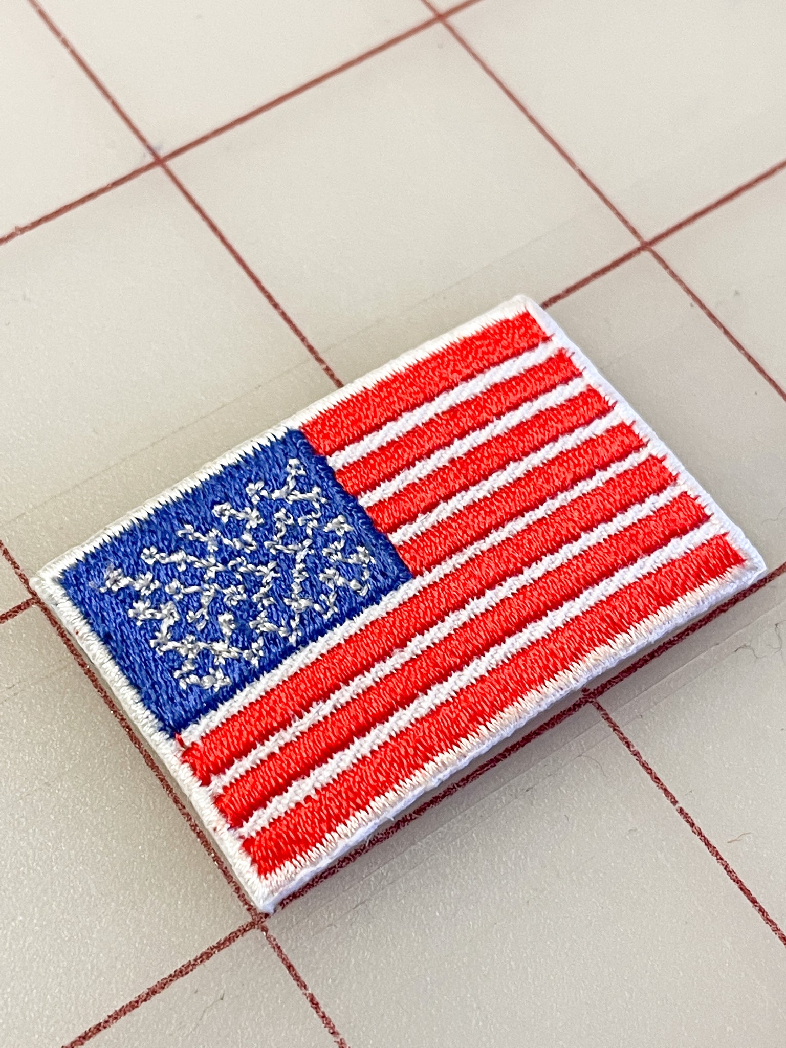 SALE Patch Embroidered - U.S.A. Flag Small