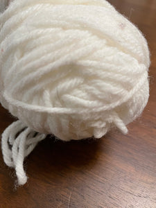 SALE Yarn Acrylic - White