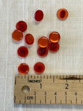 SALE Plastic Shank Buttons Set of 12 - Red